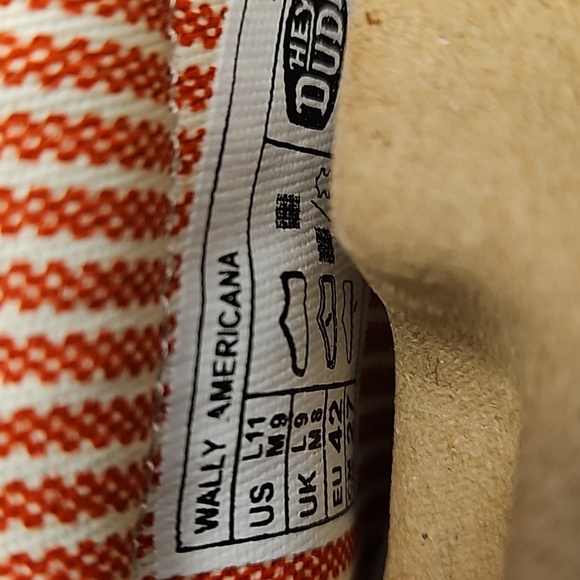 Hey Dude Wally Americana Flag Mens Casual Slip-On Shoes NEW - Picture 5 of 6